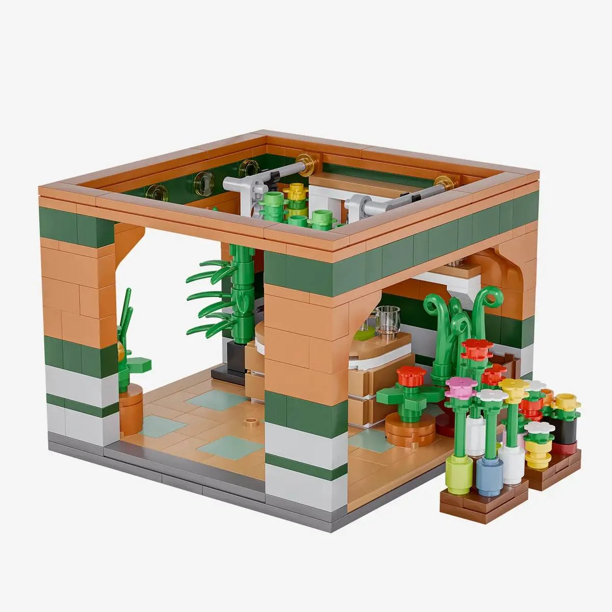 BlueBrixx Gare centrale de Stuttgart - Magasin de fleurs (BB-108436) - prix | Brick Broker