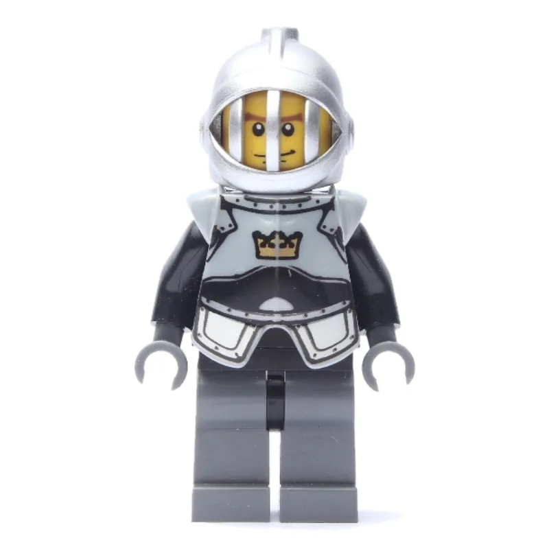 Knight, Black, Armor, Helmet with Grille, Che… — minifigurine LEGO | Brick Broker