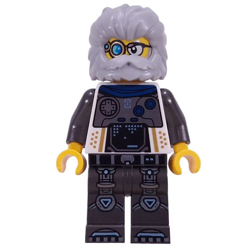 Mr. Oz, White Torso, Pearl Titanium Legs — minifigurine LEGO | Brick Broker