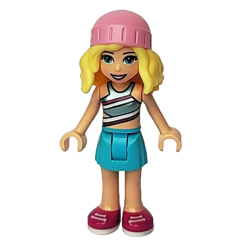 Stephanie - Silver Top, Medium Azure Skirt, B… — minifigurine LEGO | Brick Broker
