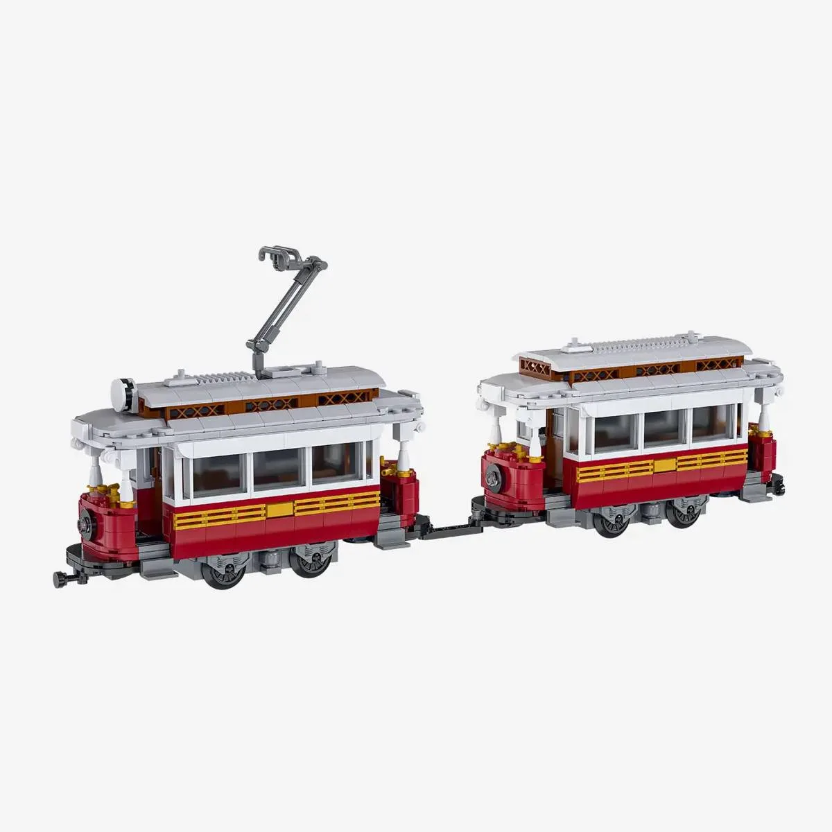 BlueBrixx Tramway classique avec remorque (BB-110095) - prix | Brick Broker