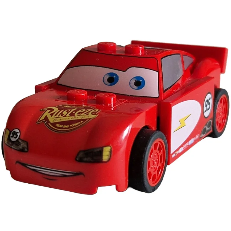Lightning McQueen, White Sides (LBG 3710) — minifigurine LEGO | Brick Broker