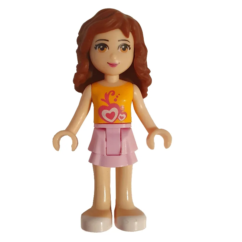 Olivia - Orange Top, Bright Pink Skirt — dans quels sets LEGO ? (fig-000512) | Brick Broker