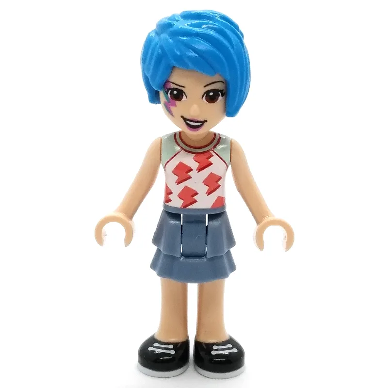 Evelyn - White Top, Sand Blue Skirt, Dark Azu… — minifigurine LEGO | Brick Broker