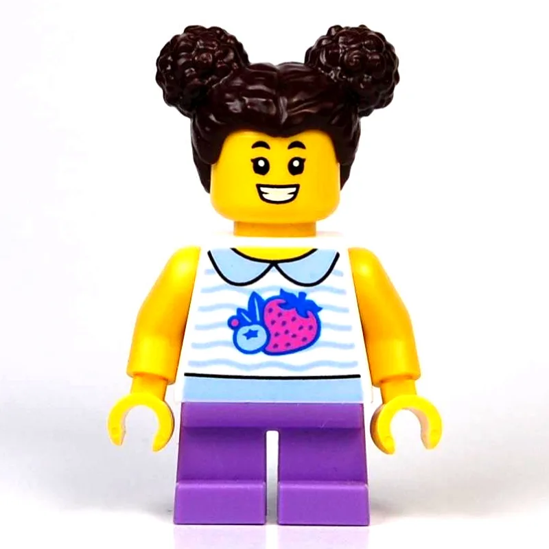 Kid, White Torso, Medium Lavender Legs, Dark… — minifigurine LEGO | Brick Broker