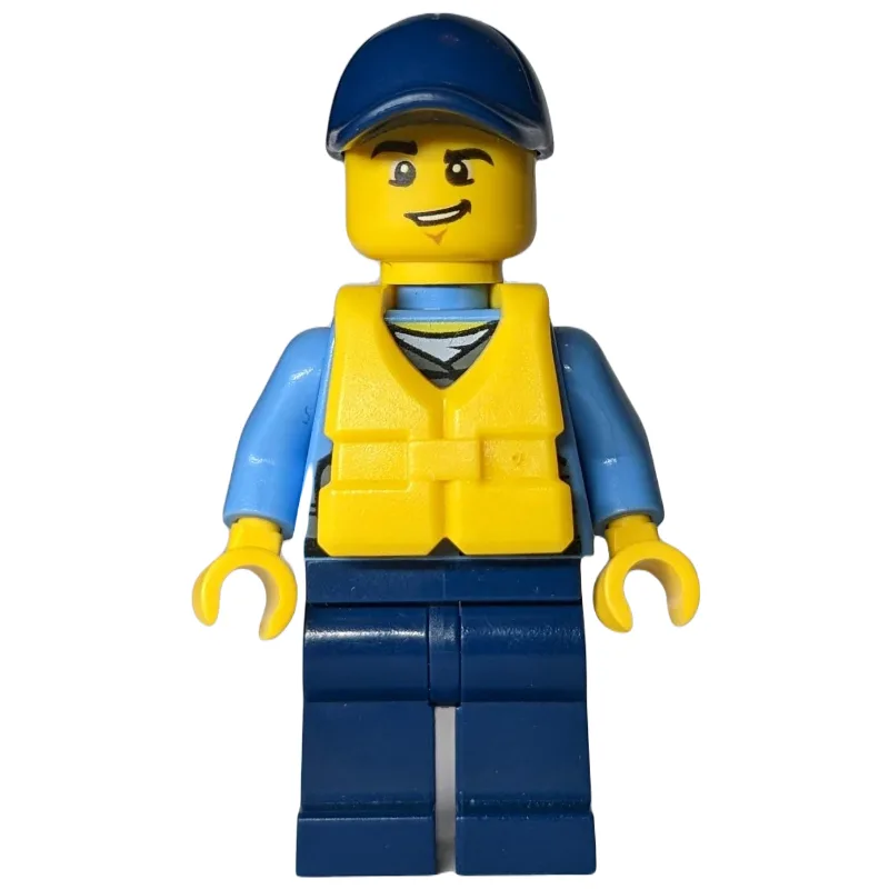Policeman, Dark Bluish Gray Vest with Radio,… — minifigurine LEGO | Brick Broker