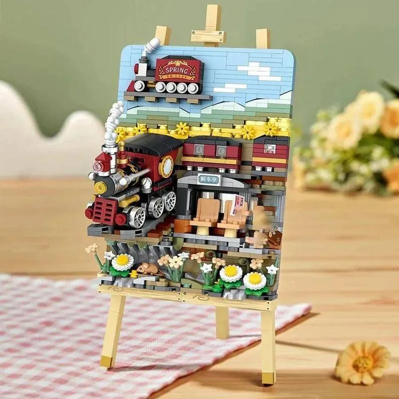 LOZ Peinture tridimensionnelle du train Haruhi (LOZ-1296) - prix | Brick Broker