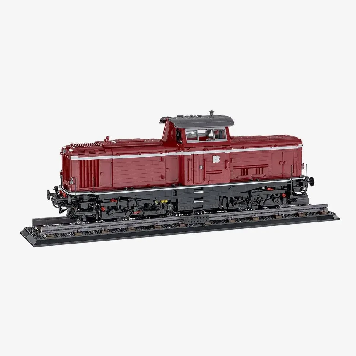 BlueBrixx Locomotive V100 rouge foncé (BB-106969) - prix | Brick Broker