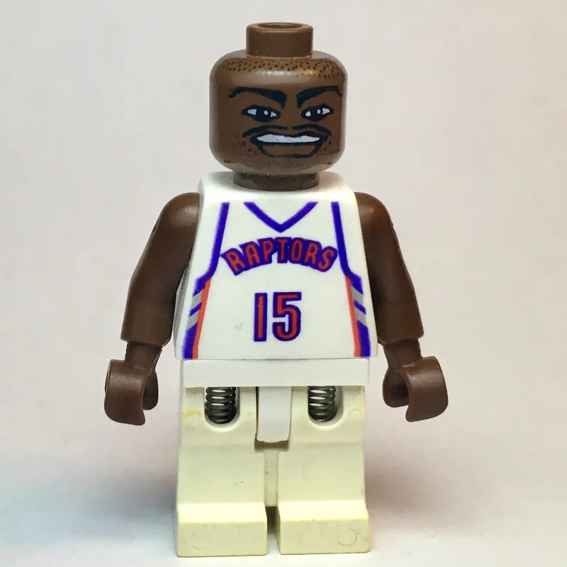 Vince Carter, Toronto Raptors #15, White — minifigurine LEGO | Brick Broker