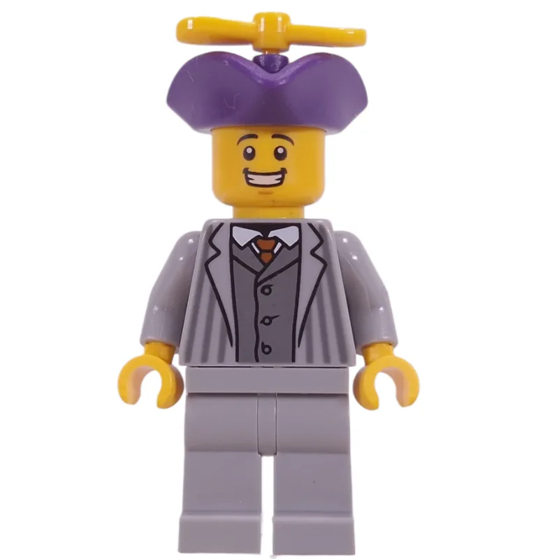 Light Bluish Grey Suit, Dark Purple Tricorn — minifigurine LEGO | Brick Broker