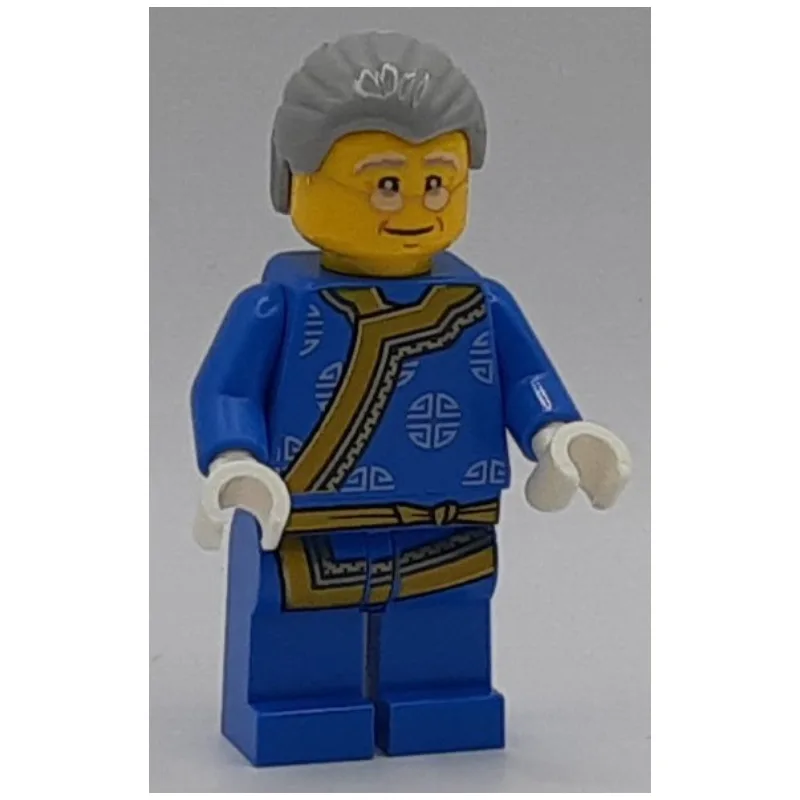 Man, Blue Robe, Light Bluish Gray Hair, Glass… — minifigurine LEGO | Brick Broker