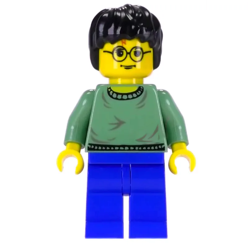 Harry Potter, Yellow Skin, Sand Green Sweater — minifigurine LEGO | Brick Broker