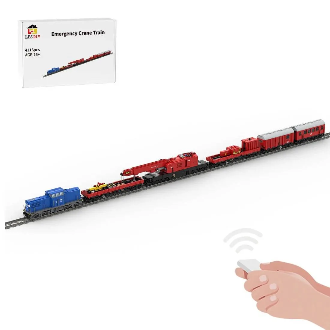 LesDiy Train-grue d'urgence (LESDIY-3515085) - prix | Brick Broker