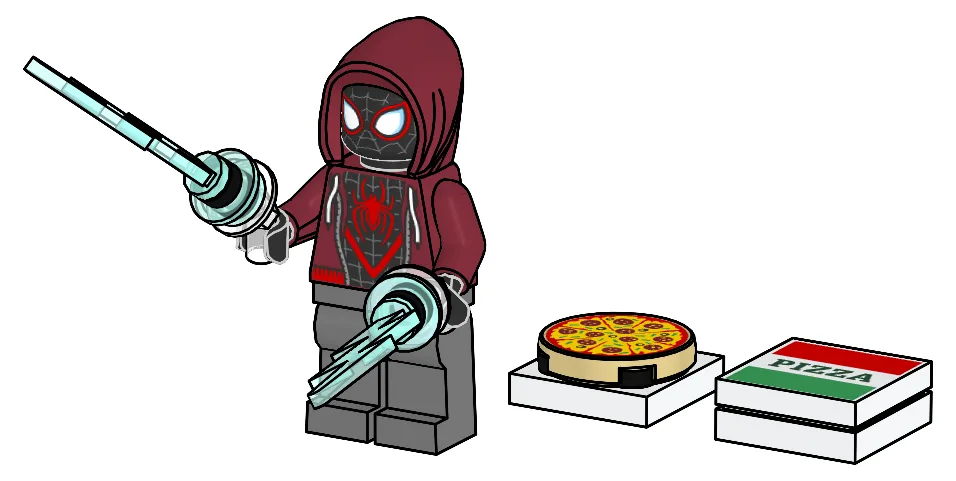 LEGO 682503 Miles Morales avec pizza - prix | Brick Broker