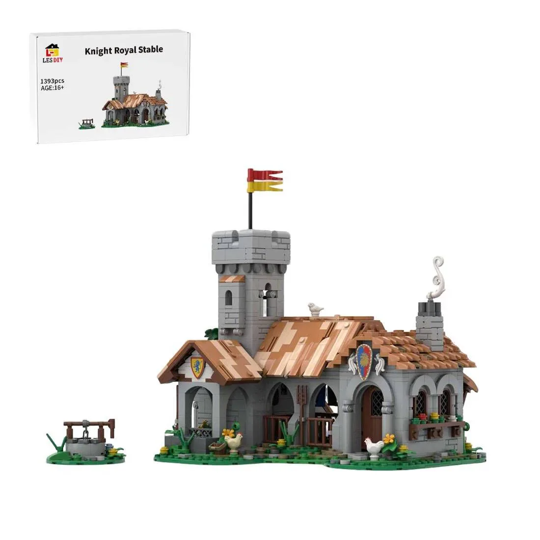LesDiy Écurie Royale des Chevaliers du Lion (LESDIY-3685838) - prix | Brick Broker