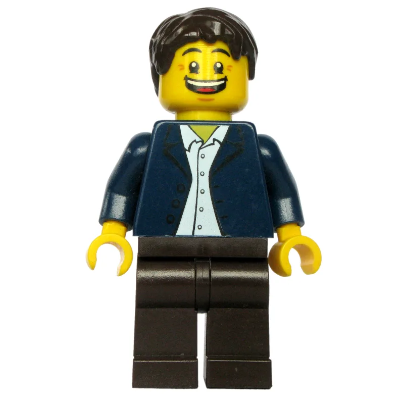 Dark Blue Torso, Dark Brown Legs, Dark Brown… — minifigurine LEGO | Brick Broker