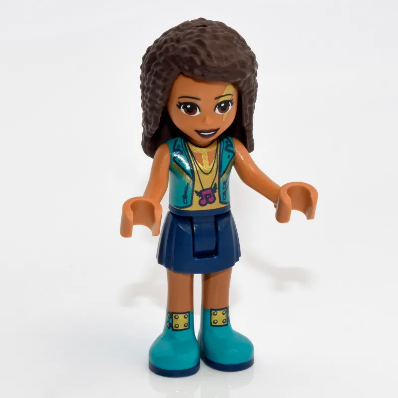 Andrea - Dark Turquoise Jacket, Dark Blue Ski… — minifigurine LEGO | Brick Broker