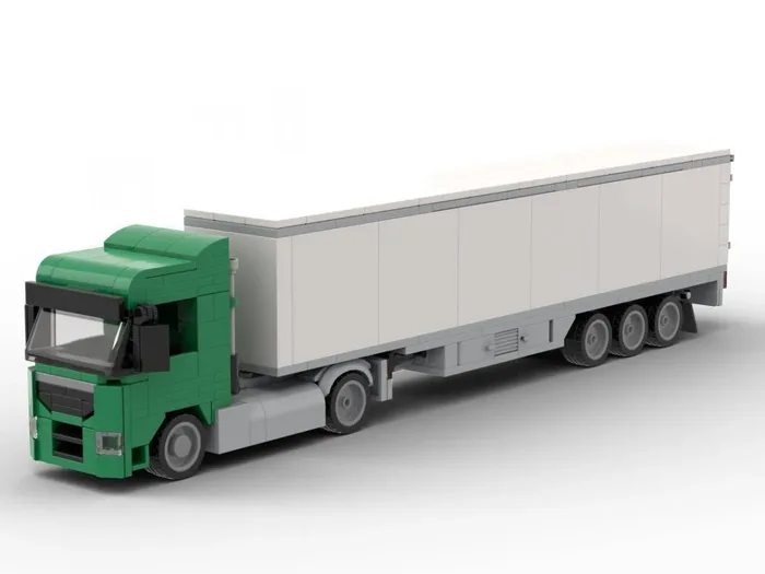 BlueBrixx Camion Augsbourg 2 essieux avec valise 3 essieux vert (BB-102852) - prix | Brick Broker