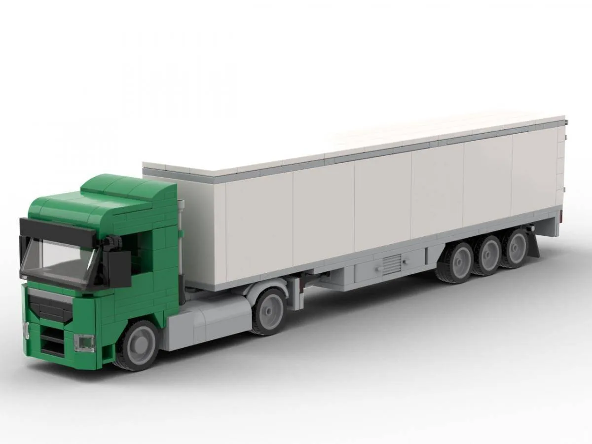 BlueBrixx Camion Augsbourg 2 essieux avec valise 3 essieux vert (BB-102852) - prix | Brick Broker