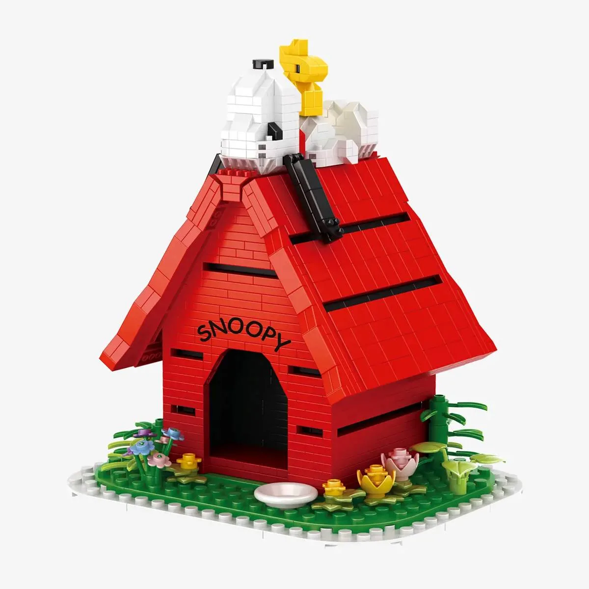 BlueBrixx Snoopy sur niche de Peanuts (BB-108217) - prix | Brick Broker