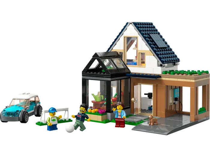 LEGO 60398 Maison de famille et voiture électrique - prix | Brick Broker