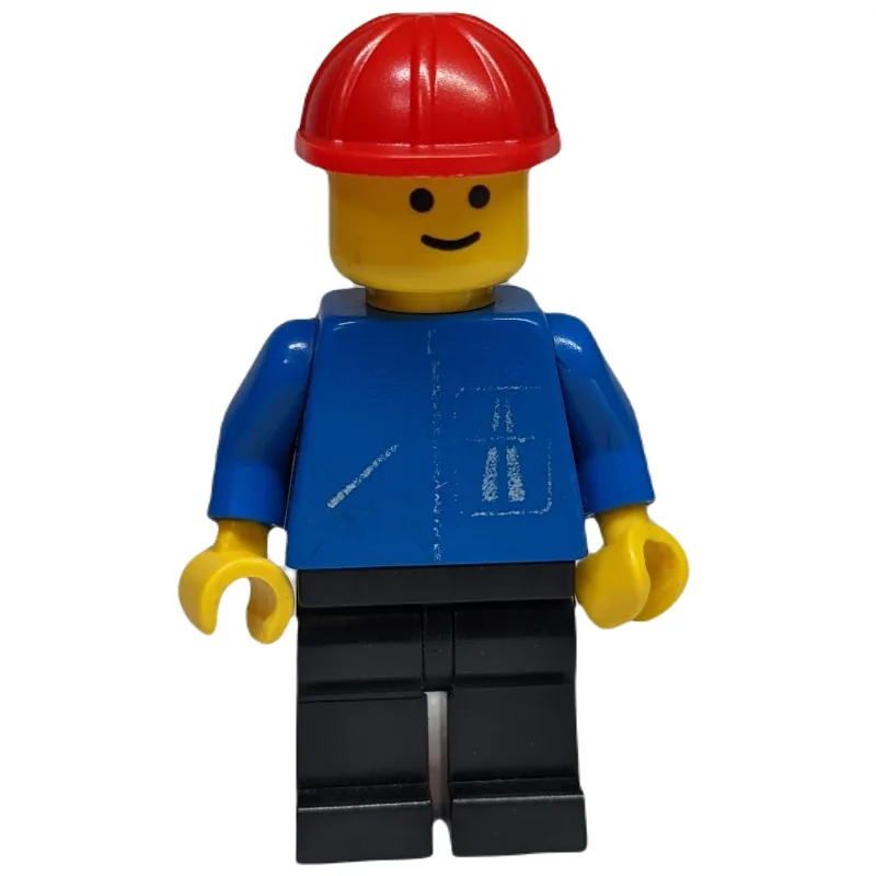 Man, Blue Jacket with Highway Logo, Black Leg… — minifigurine LEGO | Brick Broker