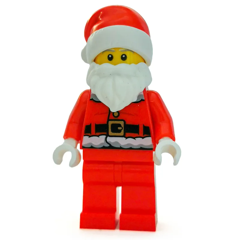 Santa, Coat and Belt, Plain Red Legs, Santa H… — minifigurine LEGO | Brick Broker