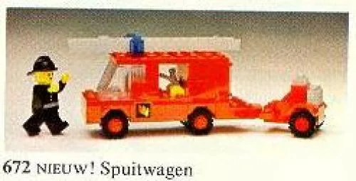 LEGO 672 Fourgon d'urgence incendie - prix | Brick Broker