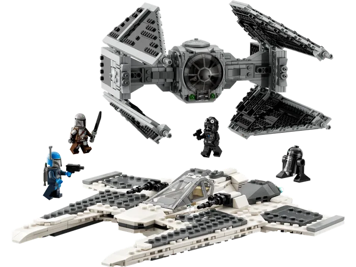 LEGO 75348 Chasseur stellaire mandalorien et Intercepteur TIE - prix | Brick Broker