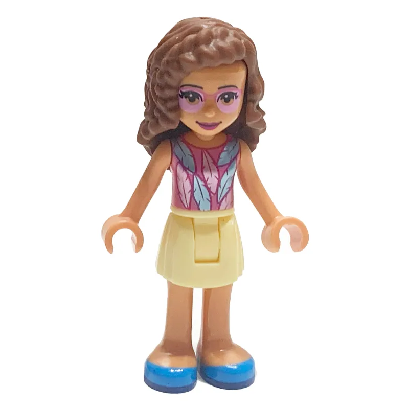 Olivia - Dark Pink Top, Bright Light Yellow S… — minifigurine LEGO | Brick Broker