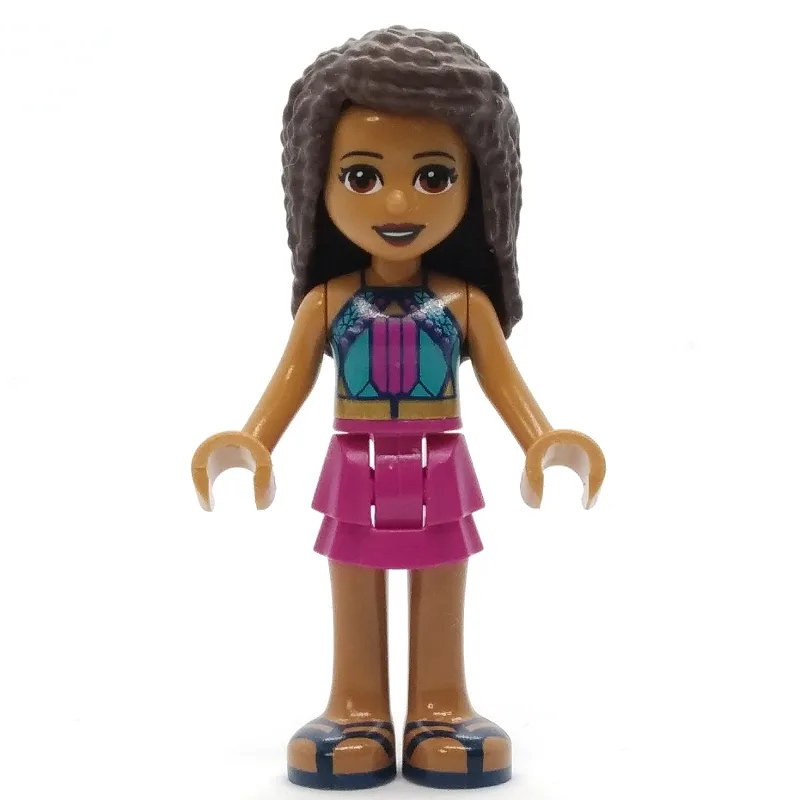 Andrea - Dark Blue Top, Magenta Skirt — dans quels sets LEGO ? (fig-011482) | Brick Broker