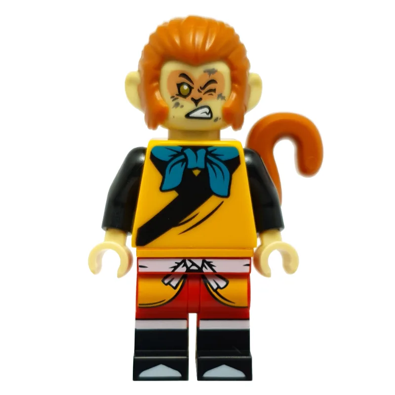 Monkey King, Dark Turquoise Bow, Winking — minifigurine LEGO | Brick Broker