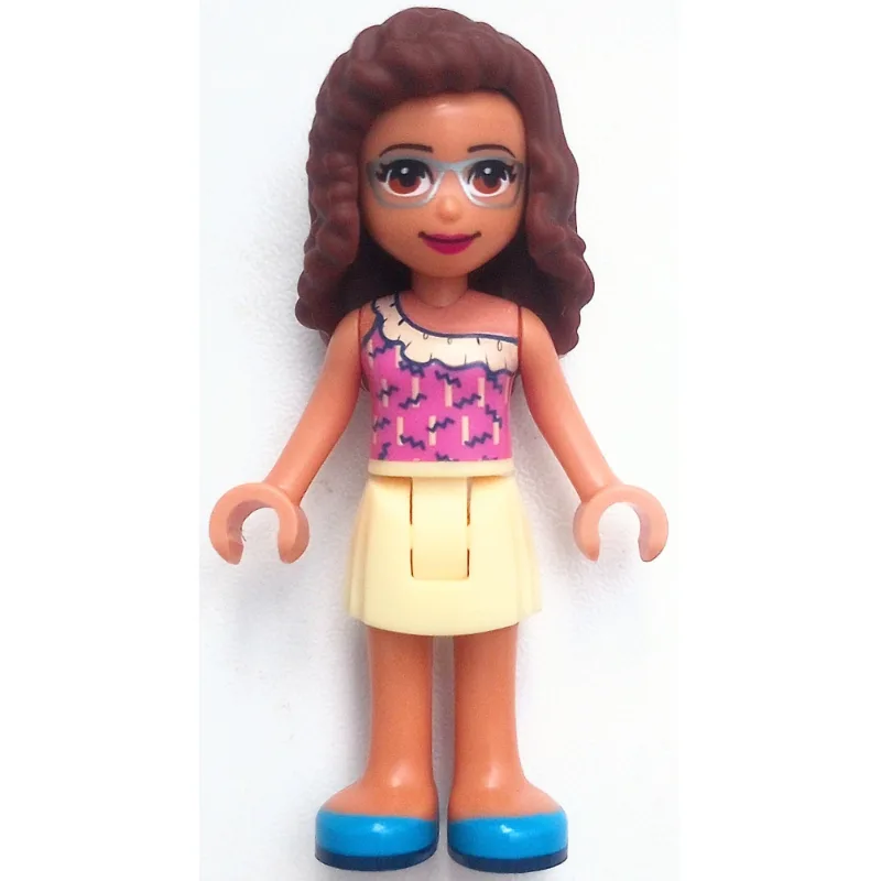 Olivia - Dark Pink Top, Bright Light Yellow S… — minifigurine LEGO | Brick Broker