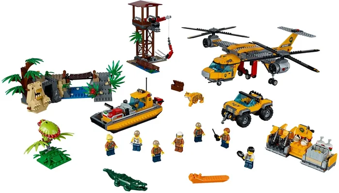 LEGO 60162 Hélicoptère de largage de la jungle - prix | Brick Broker