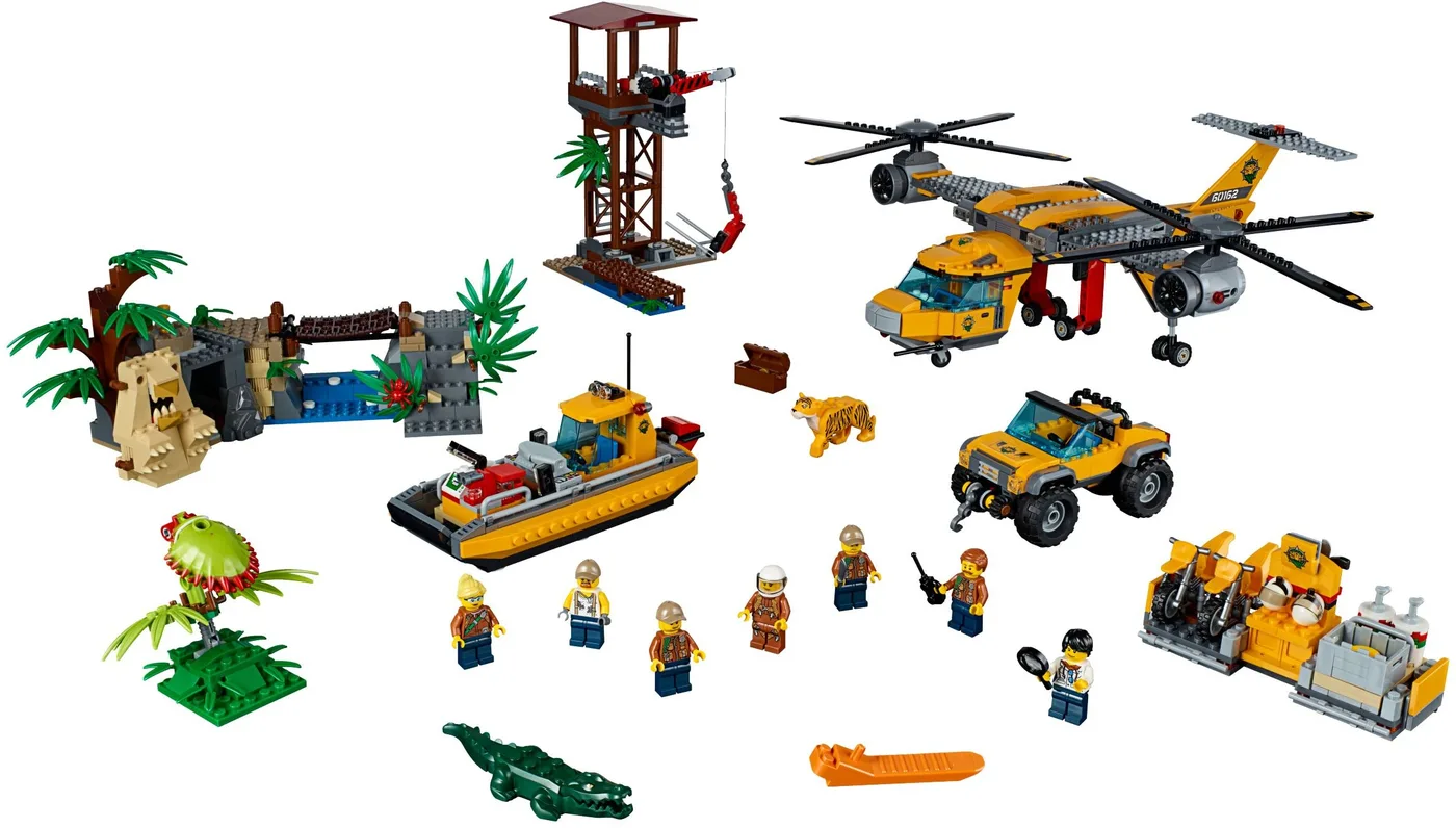LEGO 60162 Hélicoptère de largage de la jungle - prix | Brick Broker