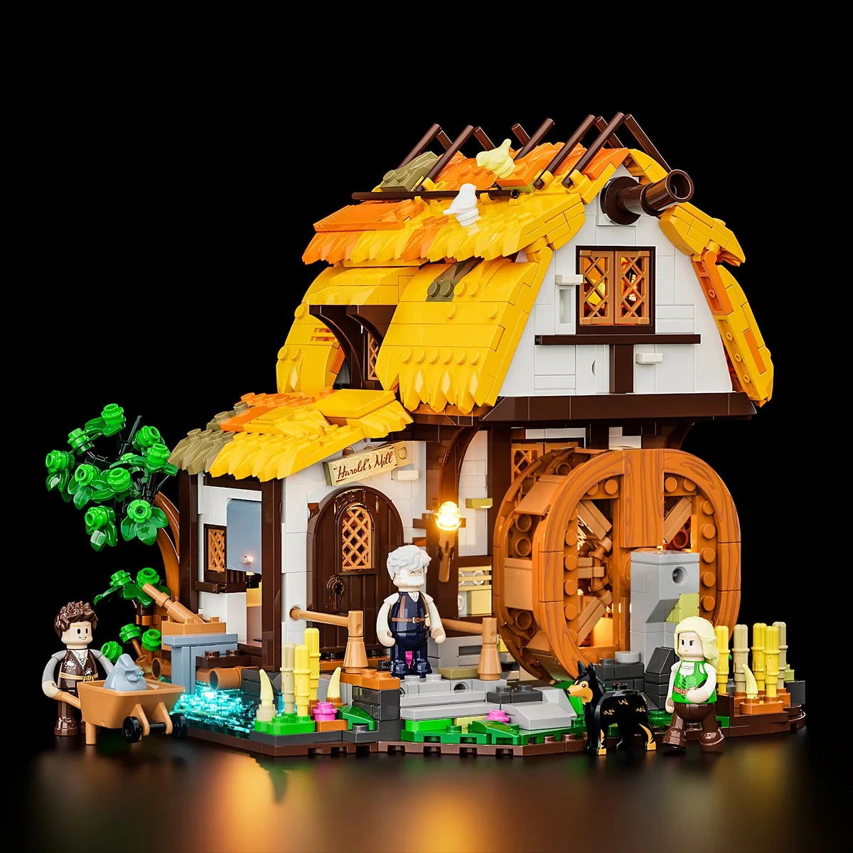 Lumibricks Moulin à eau médiéval (LUMI-F9061) - prix | Brick Broker