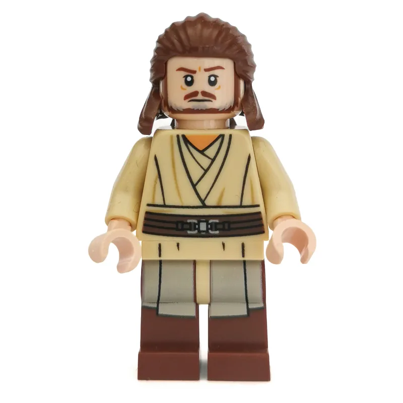 Qui-Gon Jinn, Printed Reddish Brown Legs, No… — minifigurine LEGO | Brick Broker