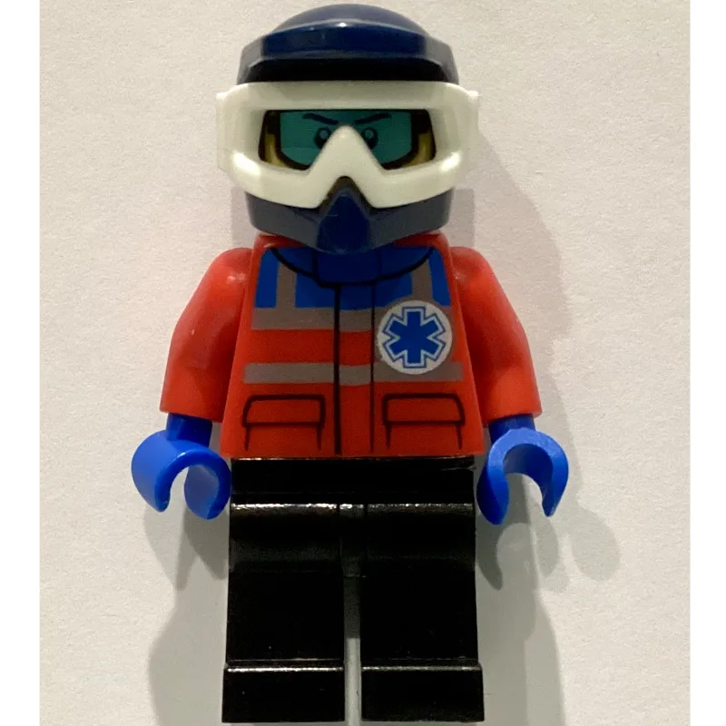 Paramedic, Red Jacket with Star of Life, Dark… — minifigurine LEGO | Brick Broker