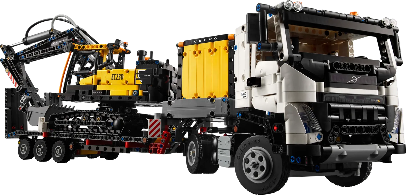 LEGO 42175 Camion Volvo FMX et Pelle Électrique EC230 - prix | Brick Broker