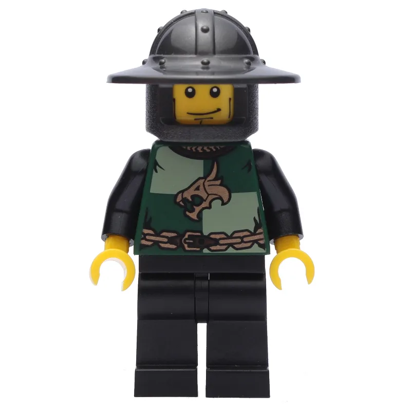 Dragon Knight, Dark Green, Wide Brim Helmet — minifigurine LEGO | Brick Broker