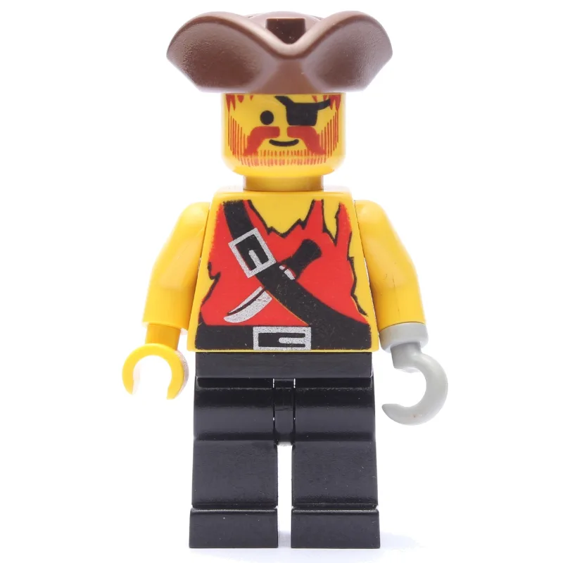 Pirate - Shirt with Knife, Black Legs, Brown… — minifigurine LEGO | Brick Broker