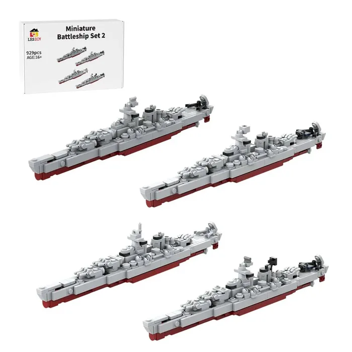 LesDiy Ensemble de mini navire de guerre armé 2 (LESDIY-3641124) - prix | Brick Broker