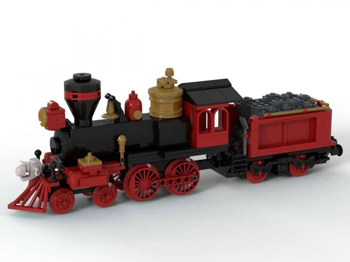 BlueBrixx Locomotive à vapeur de train de l'Ouest classique avec tender (BB-102891) - prix | Brick Broker