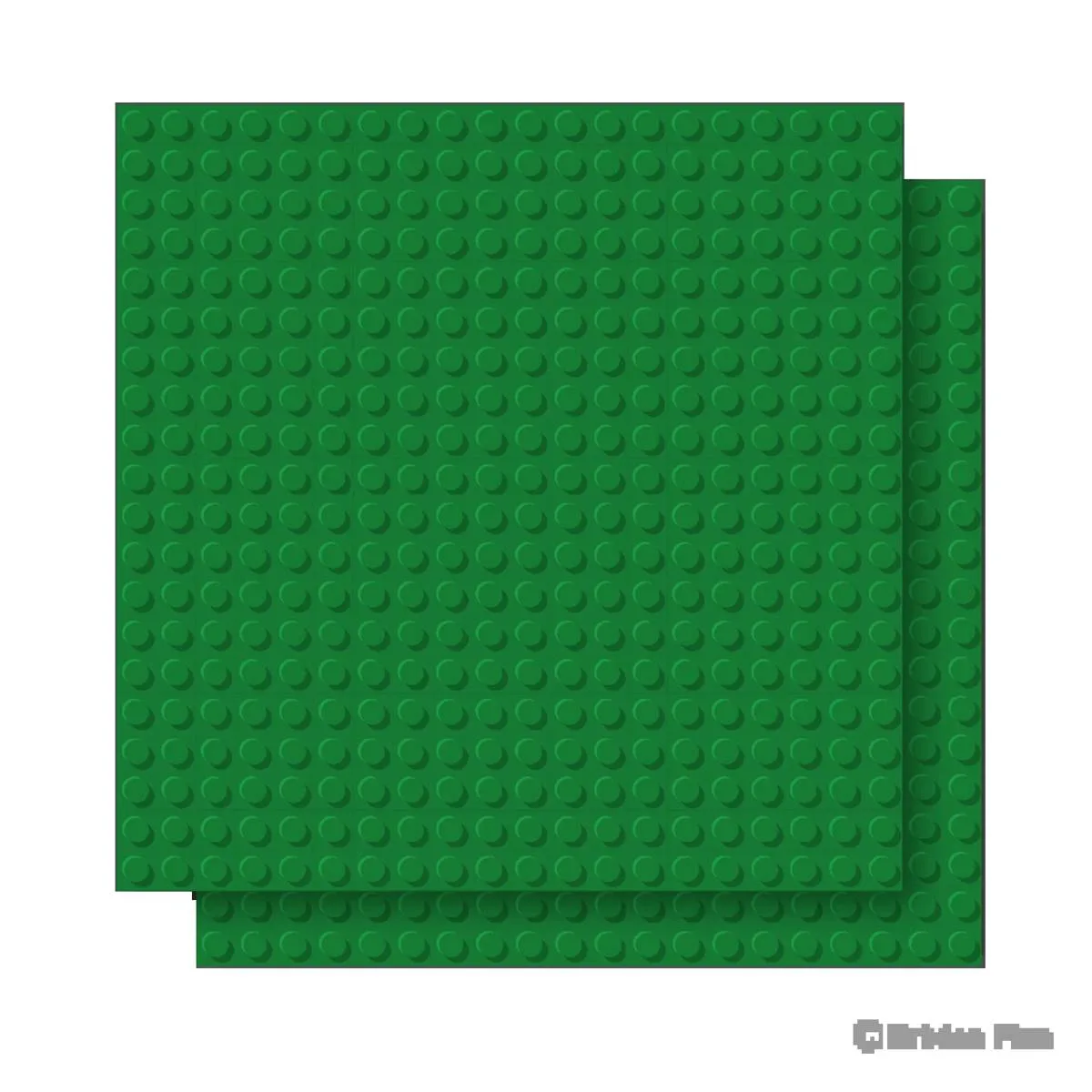 BRIXIES Plaque de base verte 20 x 20 tenons - Paquet double (BRIXIES-225.014) - prix | Brick Broker