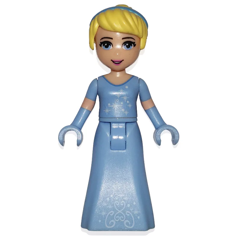 Cinderella - Bright Light Blue Dress, Silver… — minifigurine LEGO | Brick Broker
