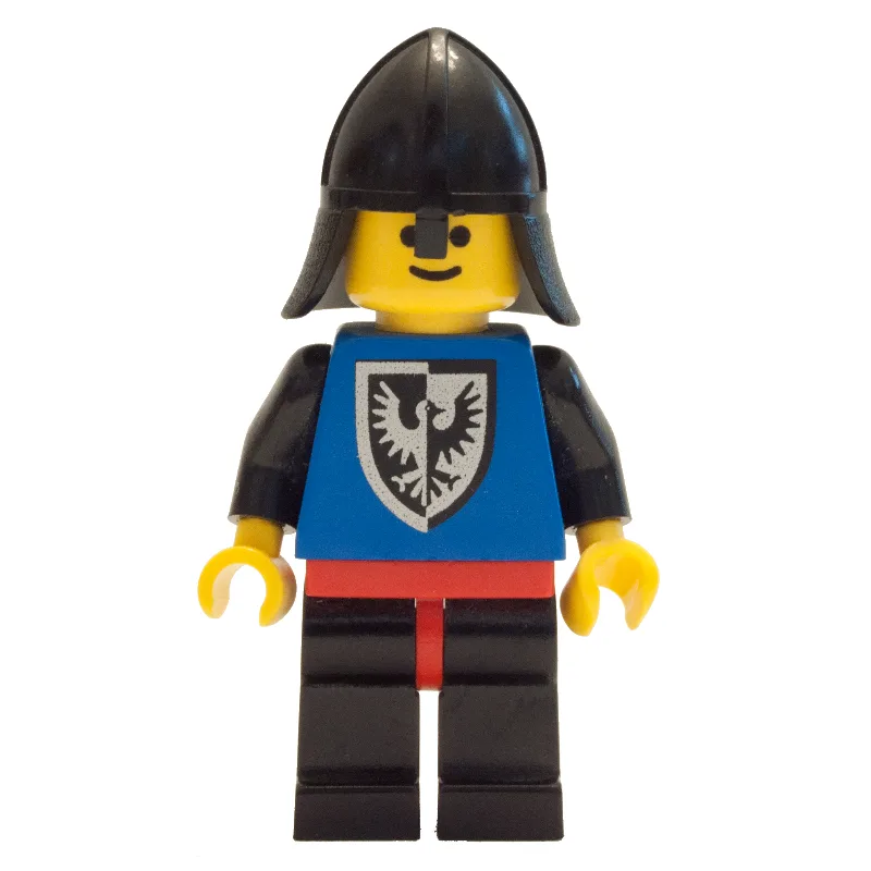 Knight (Black Falcon) - Black Legs, Red Hips,… — minifigurine LEGO | Brick Broker