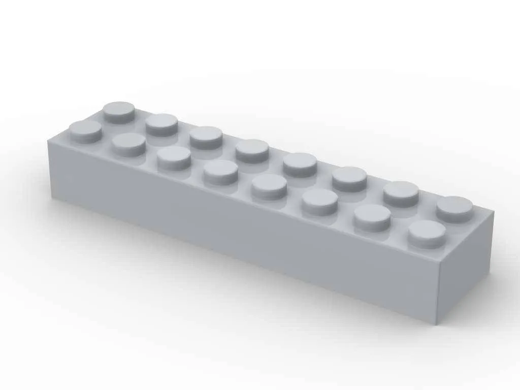 BlueBrixx Brique 2x8, gris bleu clair (250 pièces) (BB-401237) - prix | Brick Broker