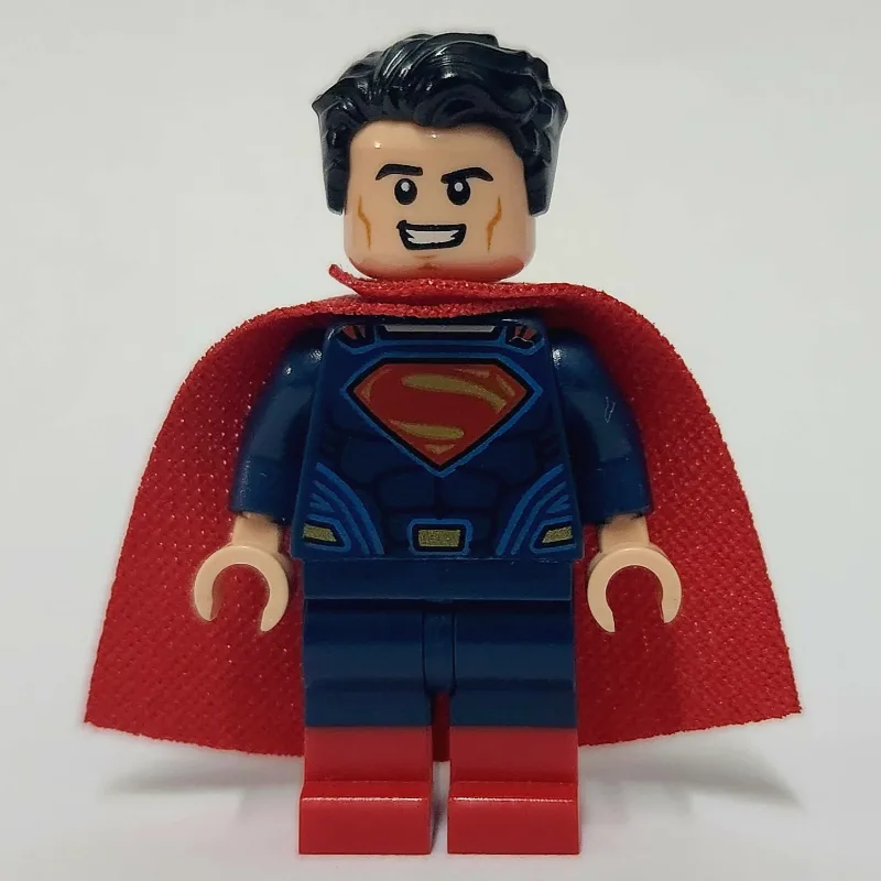 Superman in Dark Blue Suit with Dual Molded L… — minifigurine LEGO | Brick Broker