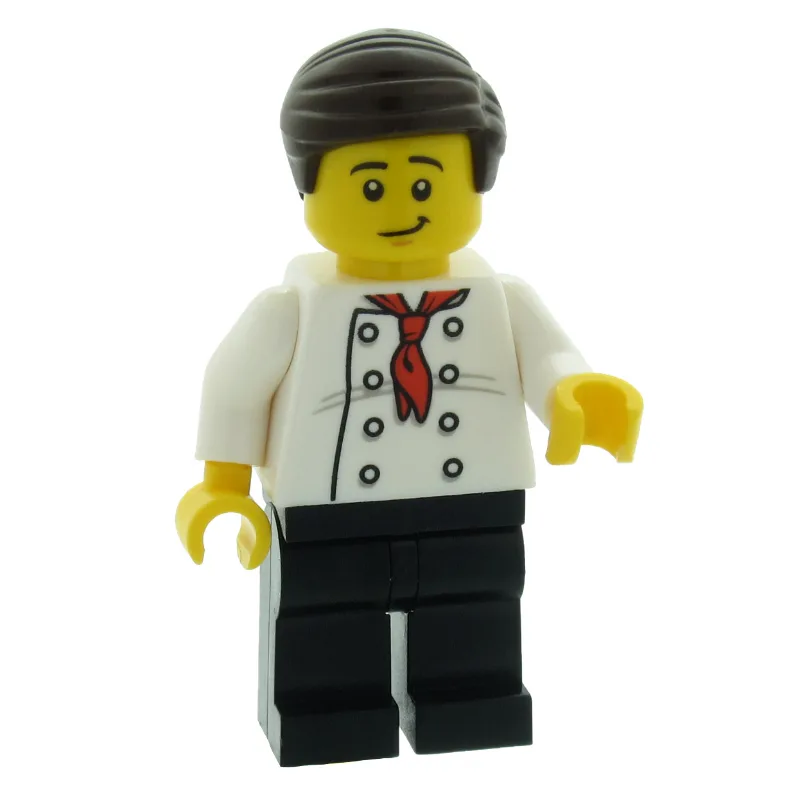 Chef, Red Neckerchief, Black Legs, Dark Brown… — minifigurine LEGO | Brick Broker