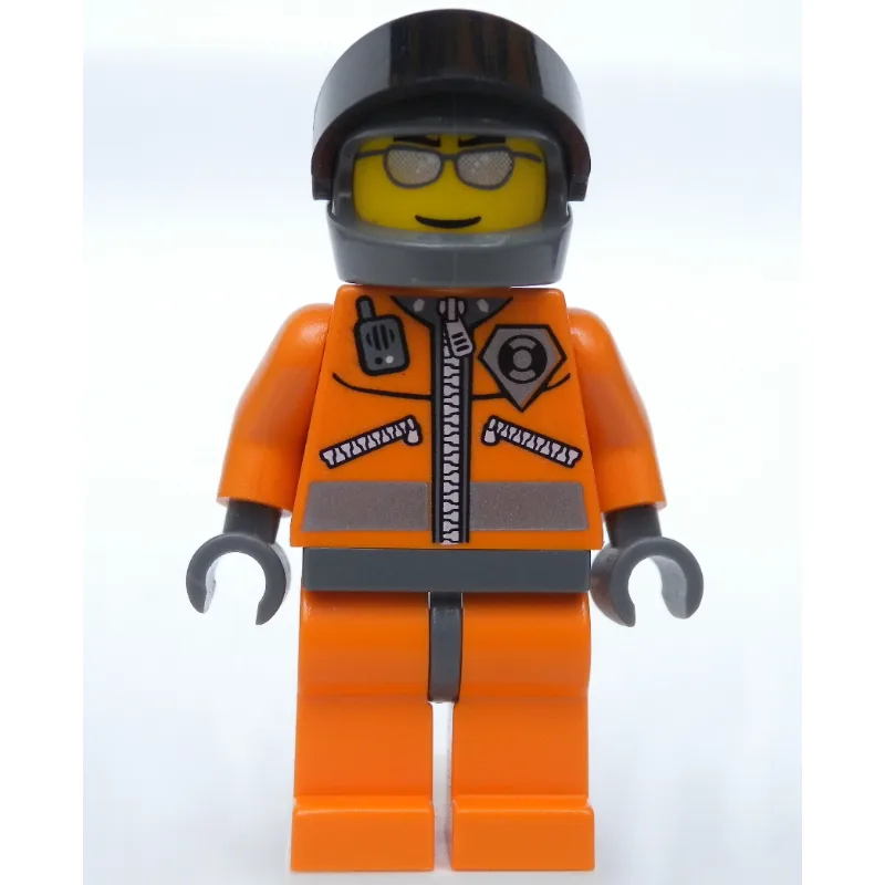 Coast Guard, Orange Jumpsuit with Zipper, Rad… — minifigurine LEGO | Brick Broker